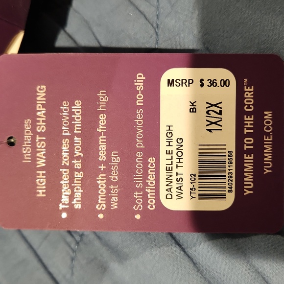 🆕️Yummie Women's Danielle High Waist Shape Thong 1X/2X - Picture 4 of 5